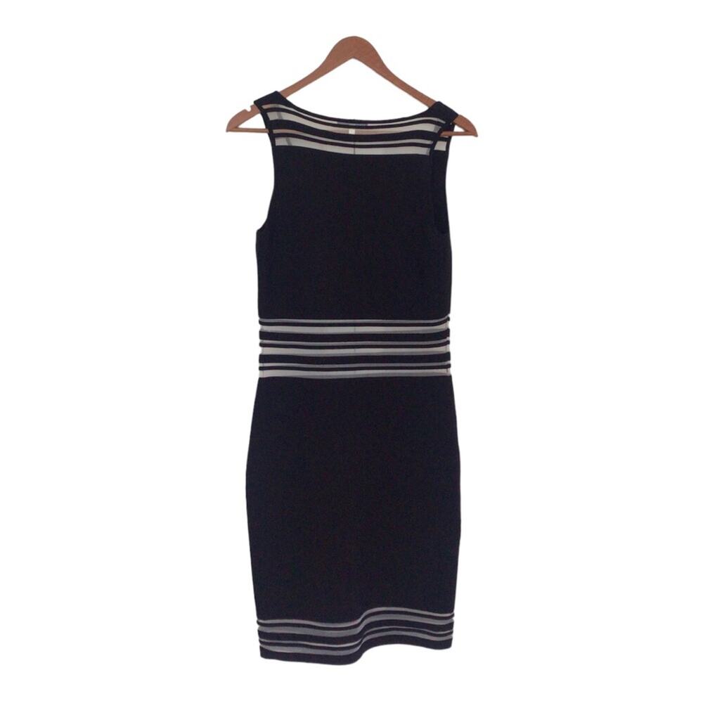 Rebecca Minkoff Black White Stripe Bodycon Dress M